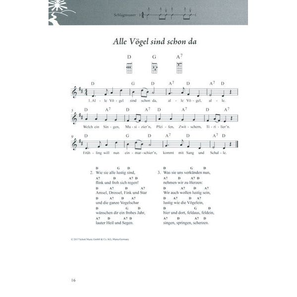 Schott Folk und Volk Gesang/Ukulele
