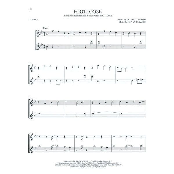 Hal Leonard Movie Songs For Two Flutes