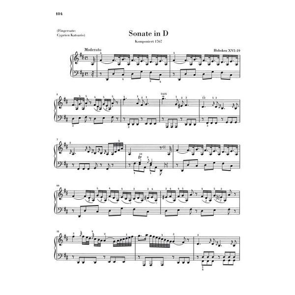 Henle Verlag Haydn Klaviersonaten 1