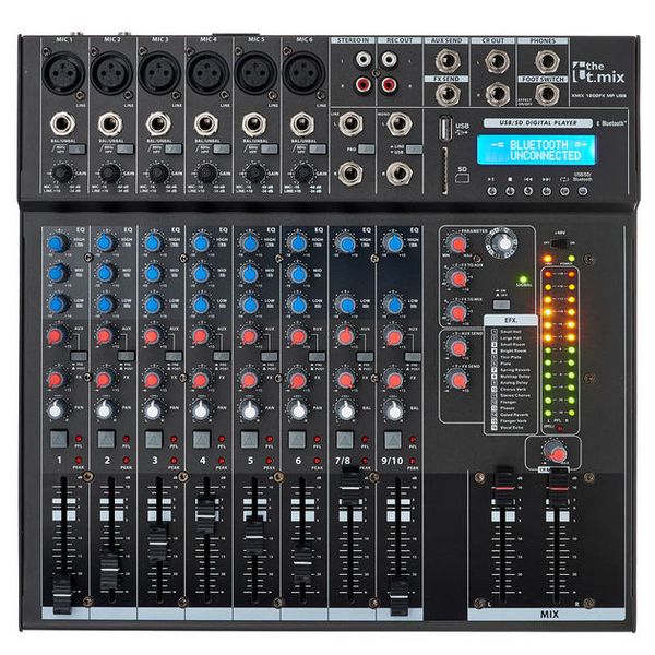 the t.mix xmix 1202 FXMP USB Case Bundle