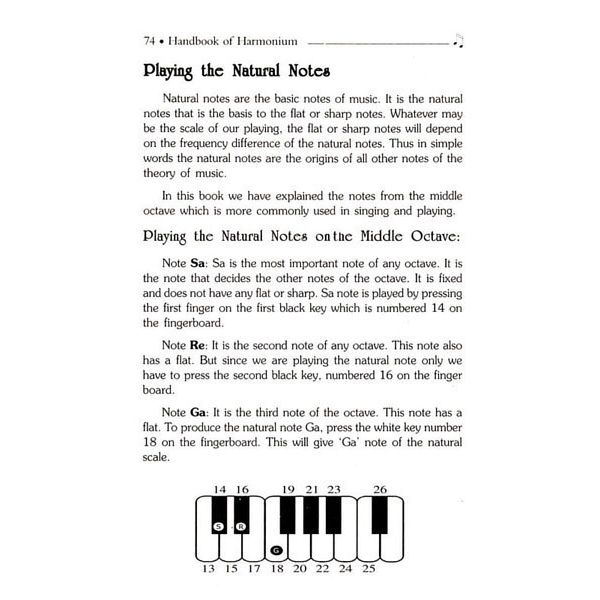 Pankaj Publications Handbook of Harmonium