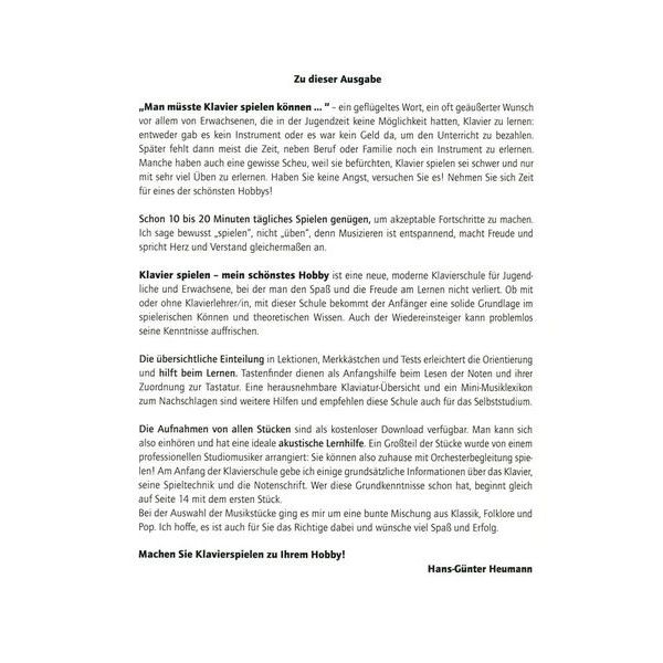 Schott Klavier Spielen Hobby 1