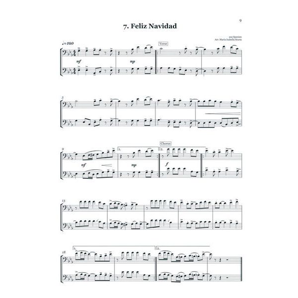 Brasstrail Christmas Duets Bass Clef