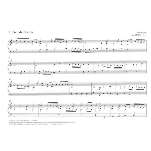 Carus Verlag Freiburger Orgelbuch 2