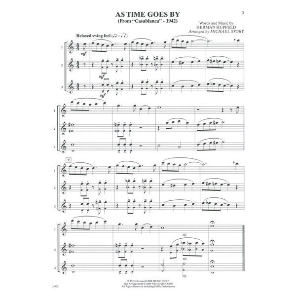 Alfred Music Publishing Movie Trios For All Tenor Sax