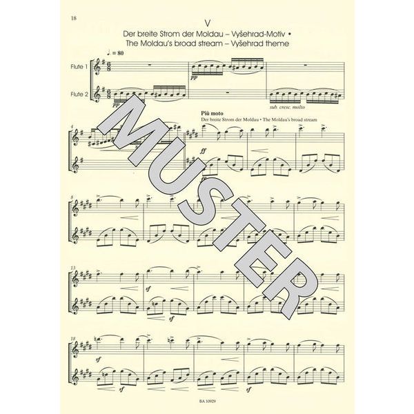 Brenreiter Smetana Die Moldau 2 Flutes
