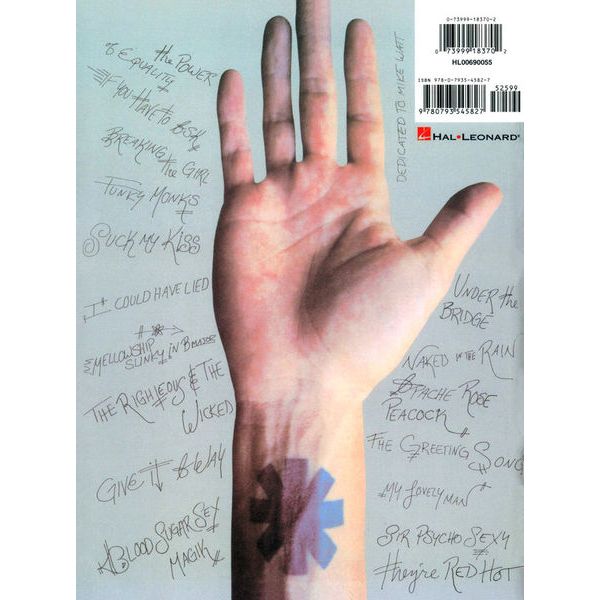 Hal Leonard Red Hot Chili Blood Guitar