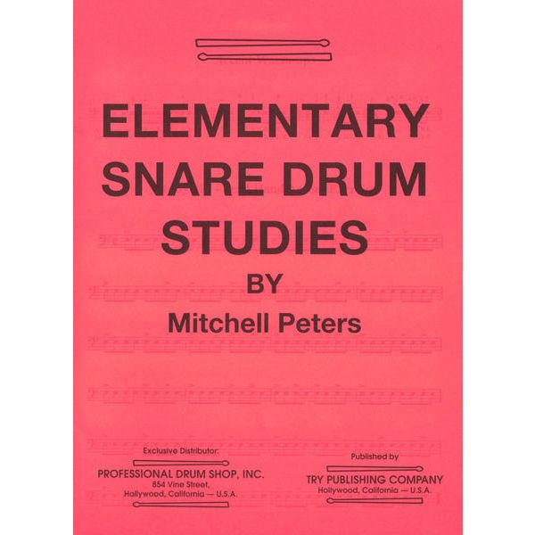 Try Publishing Company Elementary Snare Drum Studies