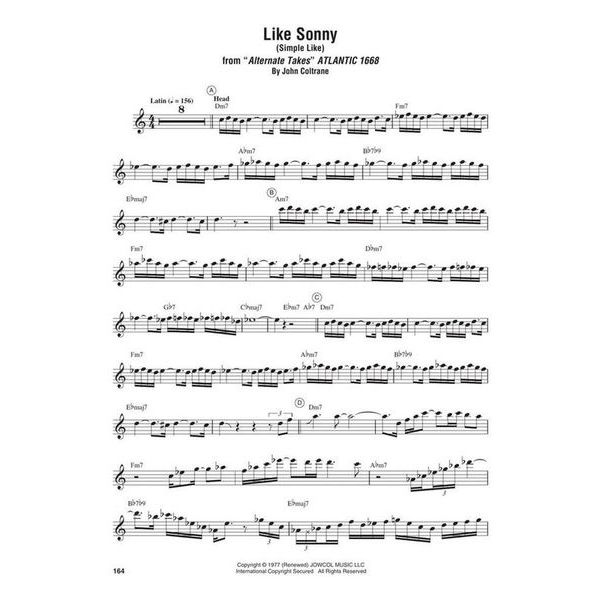 Hal Leonard John Coltrane Omnibook C