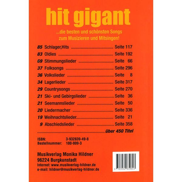 Musikverlag Hildner Hit Gigant