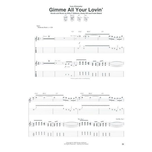 Hal Leonard ZZ Top Guitar Anthology