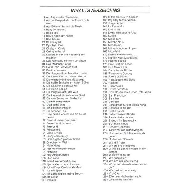 Musikverlag Hildner 100 Hits in C-Dur 2