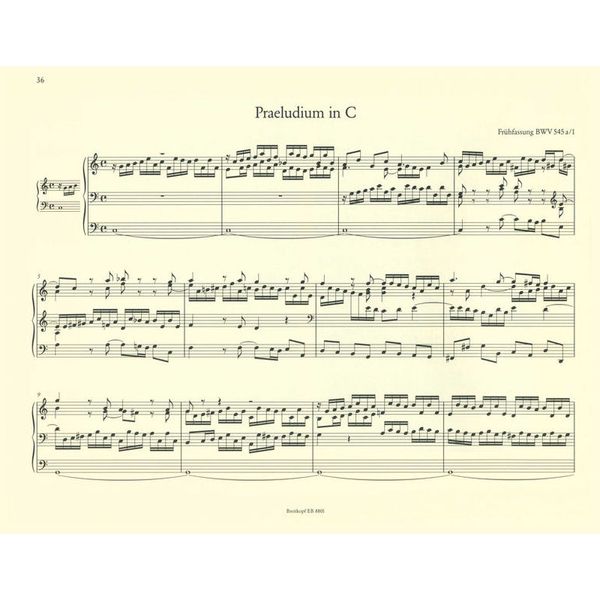 Breitkopf & Hrtel Bach Smtliche Orgelwerke 1