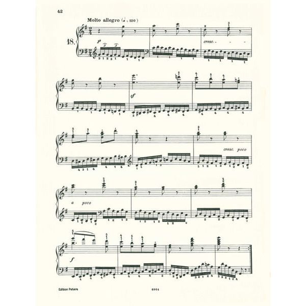 Edition Peters Czerny Schule der Gelufigkeit