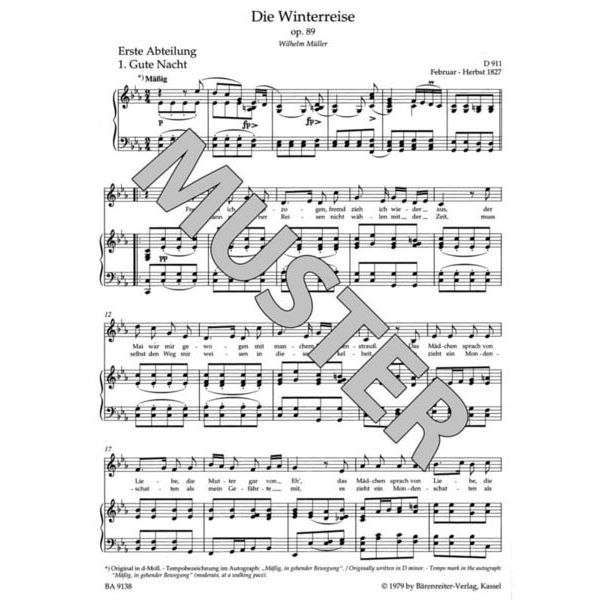 Brenreiter Schubert Winterreise Mittel