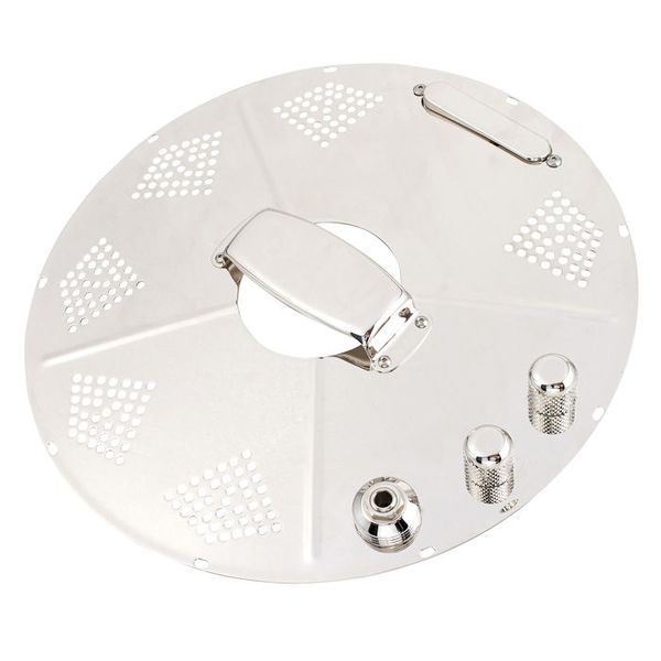 National Reso-Phonic Hot Plate Bright Nickel