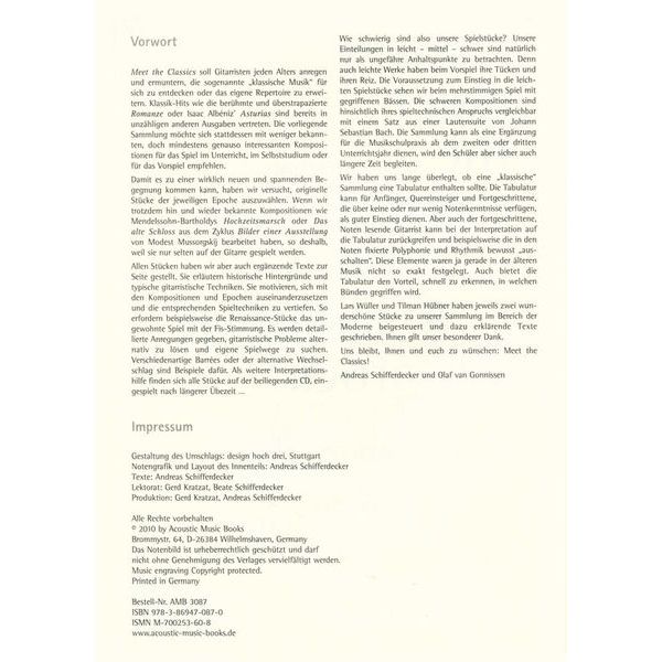 Acoustic Music Books Meet The Classics