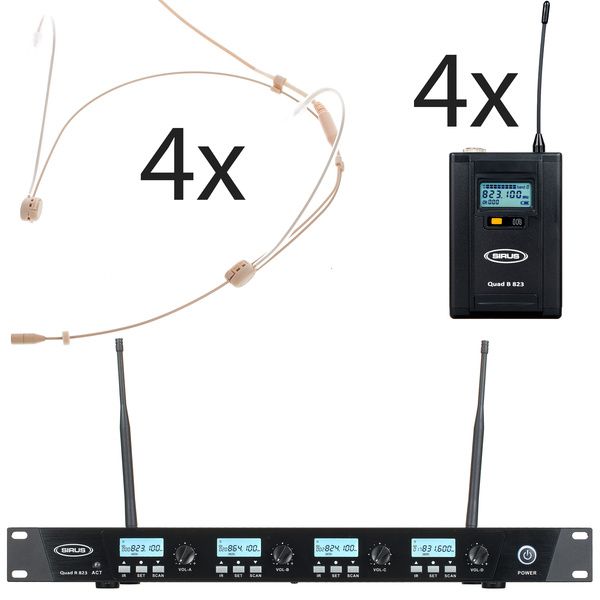 Sirus Quad R/4B 4 Headmike O 823 Set