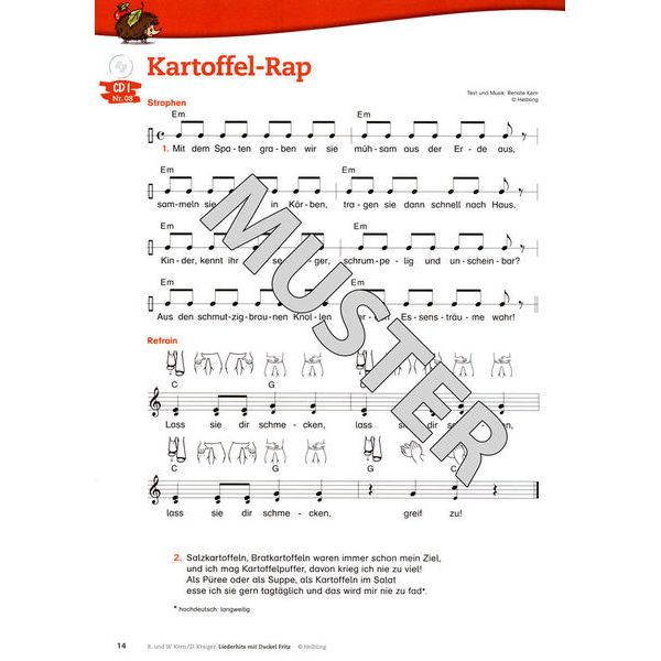 Helbling Verlag Liederhits mit Dackel Fritz