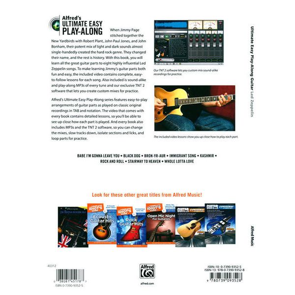 Alfred Music Publishing Guitar Play-Along Led Zeppelin