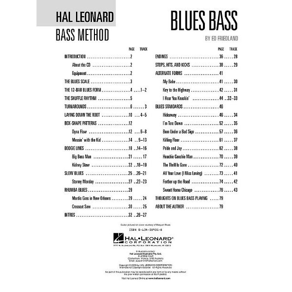 Hal Leonard Bass Method Bluesbass