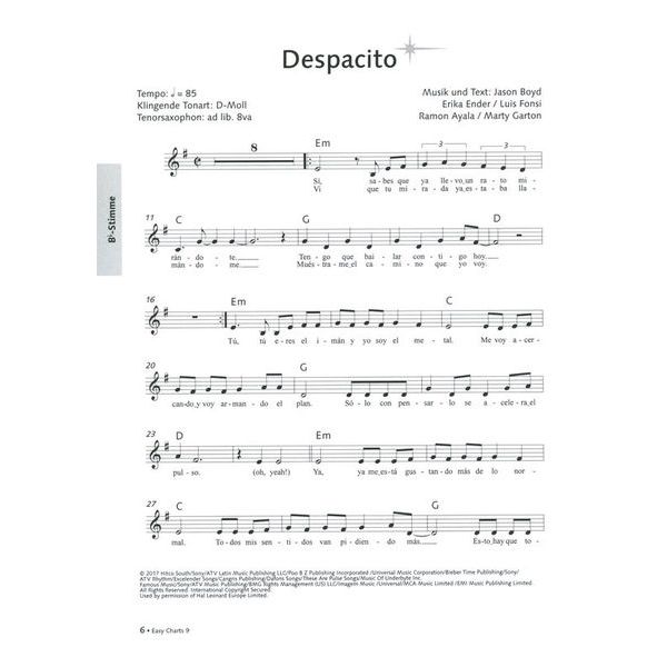 Music Factory Easy Charts Play-Along 9