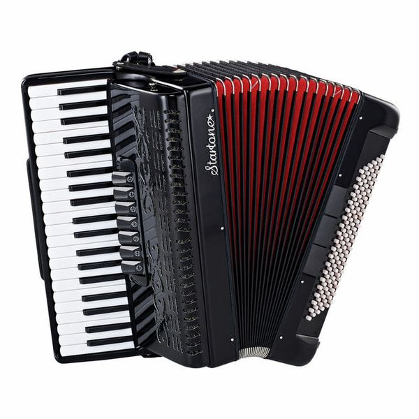 Startone Piano Accordion 120 Black MKII
