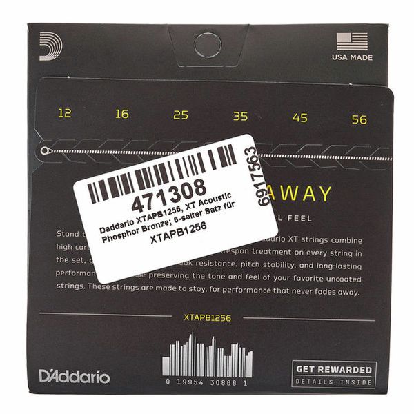 Daddario XTAPB1256 Light Top/Med Bottom