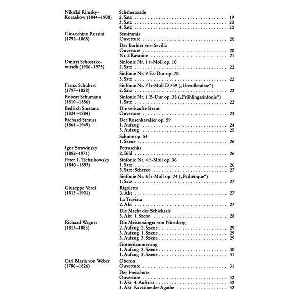 Edition Peters Orchester Probe Klarinette