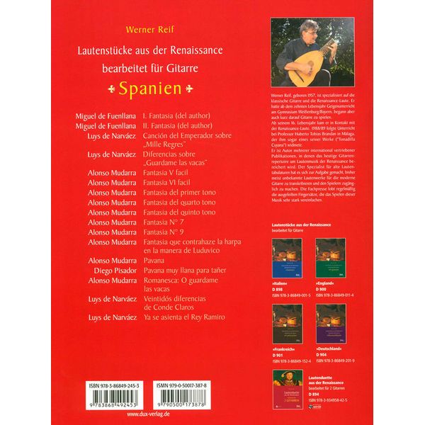 Edition Dux Lautenstücke Renaissance