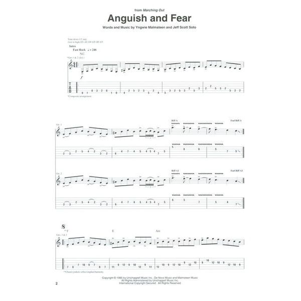 Hal Leonard Yngwie Malmsteen Anthology