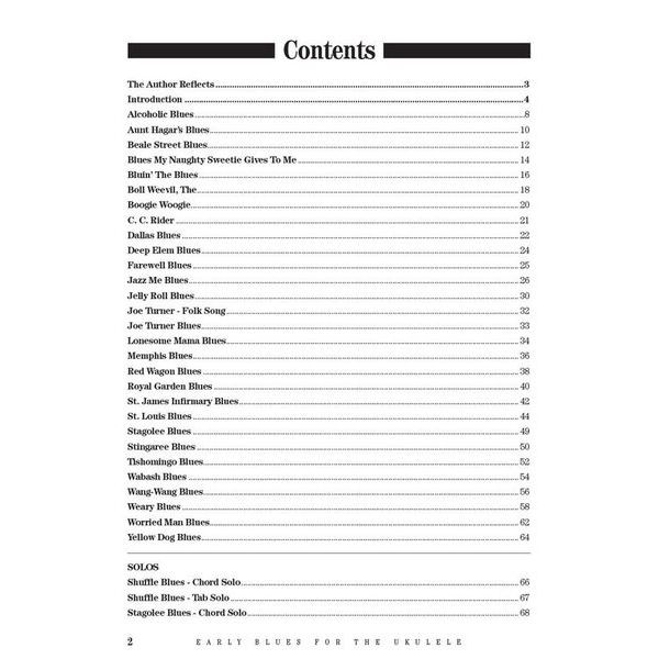 Hal Leonard Early Blues Ukulele