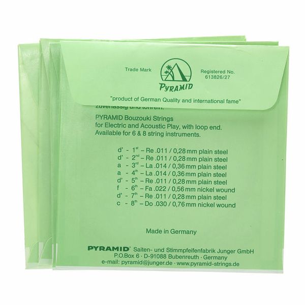 Pyramid Bouzouki Strings 672/8