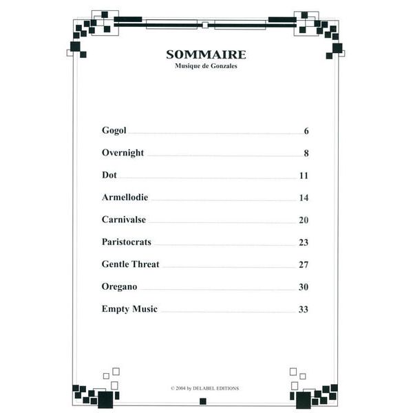 Editions Bourges Chilly Gonzales NoteBook 1