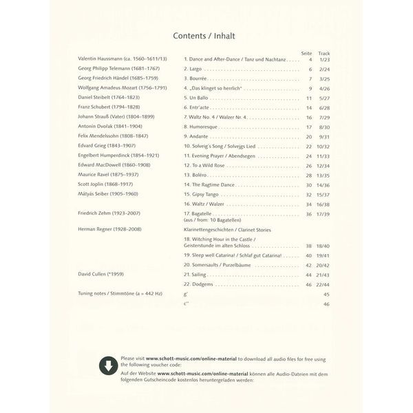 Schott Easy Concert Pieces Clarinet 2