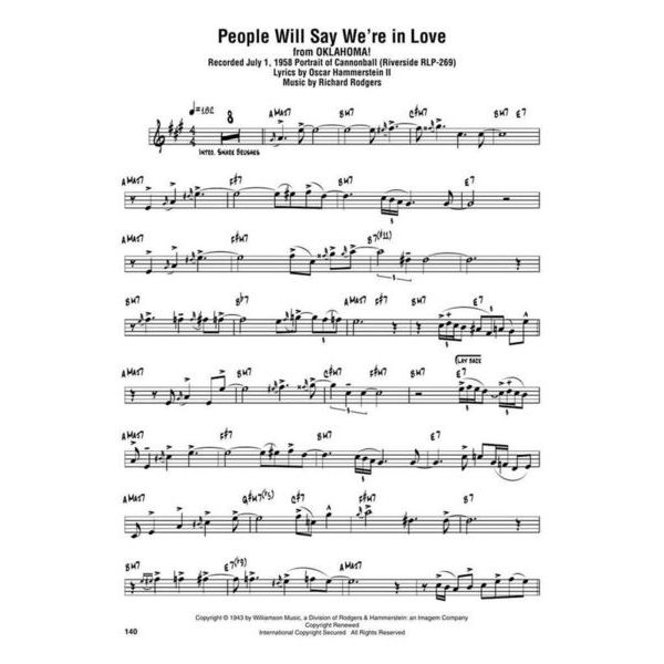 Hal Leonard Cannonball Adderley Omni Eb