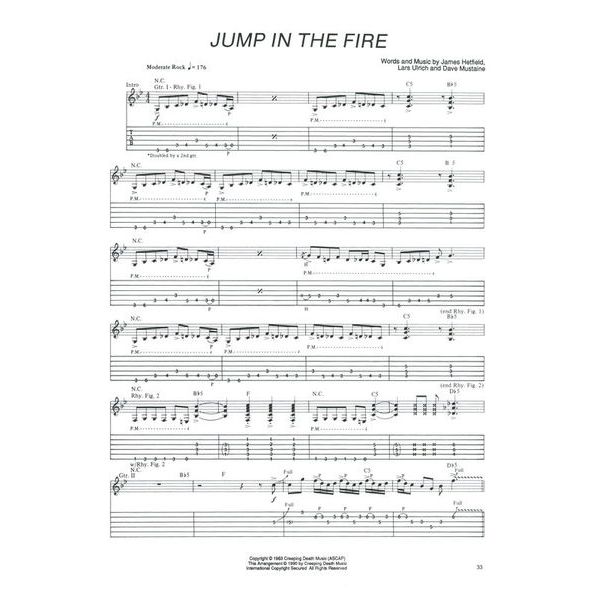 Cherry Lane Music Company Metallica Kill 'Em All