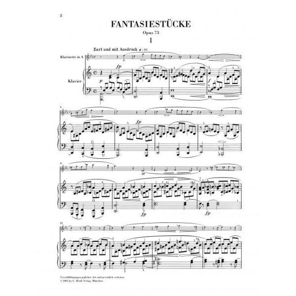 Henle Verlag Schumann Fantasiestücke Cl
