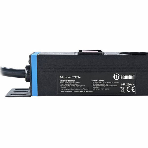 Adam Hall 874714 Power Strip 1U