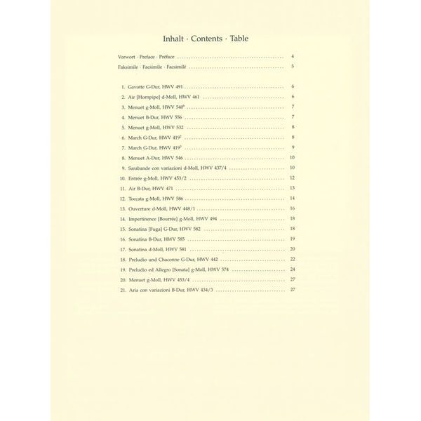 Brenreiter Hndel Leichte Klavierstücke