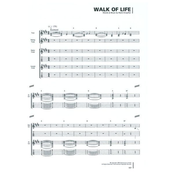 Wise Publications Dire Straits Sultans Of Swing