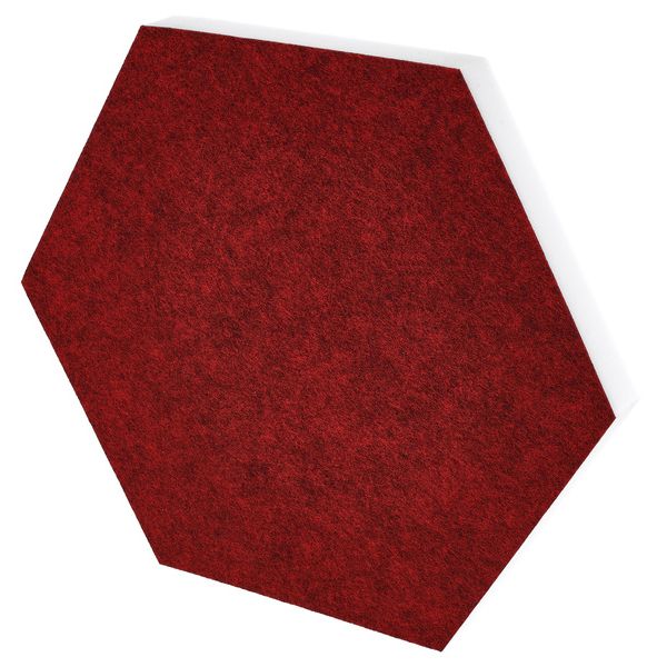 t.akustik Hexagon Melamine Bordeaux 25