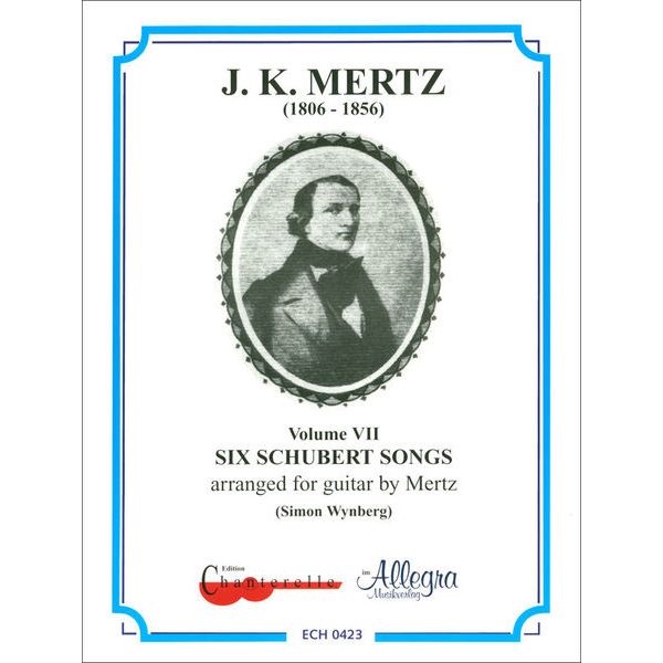 Edition Chanterelle Six Schubert Songs Guitar