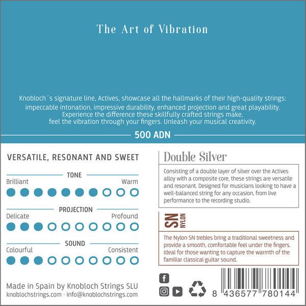 Knobloch Strings Double Silver Special Nylon500