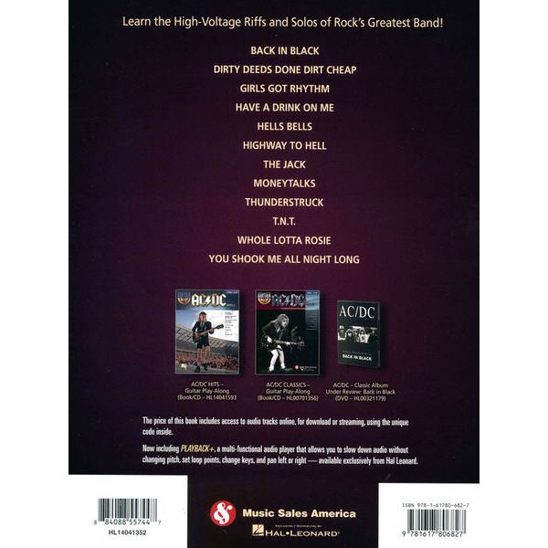 Hal Leonard AC/DC Guitar Signature Licks