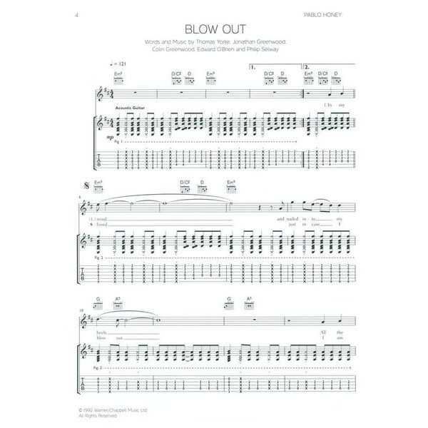 Faber Music Radiohead Acoustic Guitar