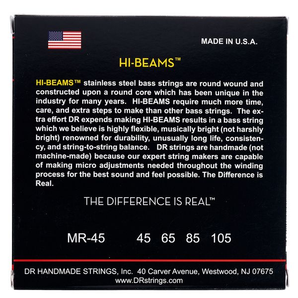 DR Strings Hi-Beams MR-45