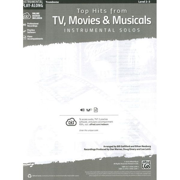 Alfred Music Publishing Top Hits from TV Trombone