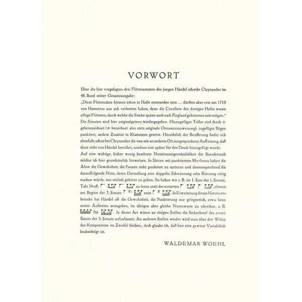 Edition Peters Hndel Hallenser Sonaten