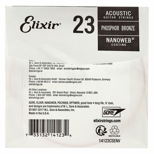 Elixir .023 Western Guitar Ph.